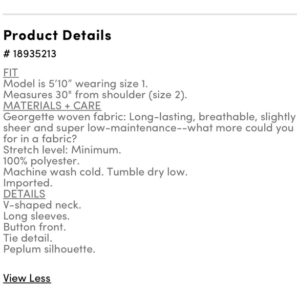 NWT Torrid Size 2 Georgette Tie-Front Blouse - Picture 6 of 10